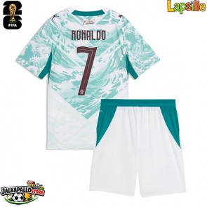 Portugali Cristiano Ronaldo #7 Vieraspaita Lapsille MM-kisat 2026 Lyhythihainen (+ shortsit)